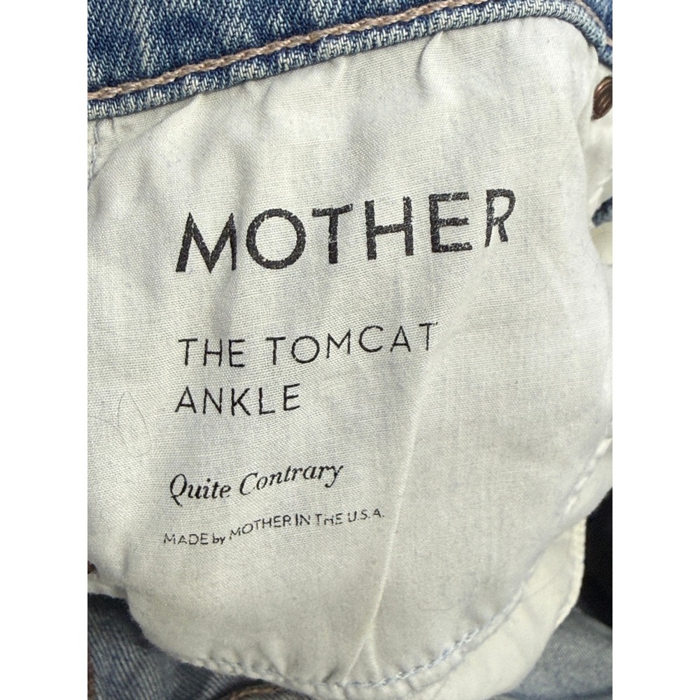 Mother Superior TomCat Quite Contrary Ankle Jeans 27 Quiet Luxury Distressed - Picture 10 of 10